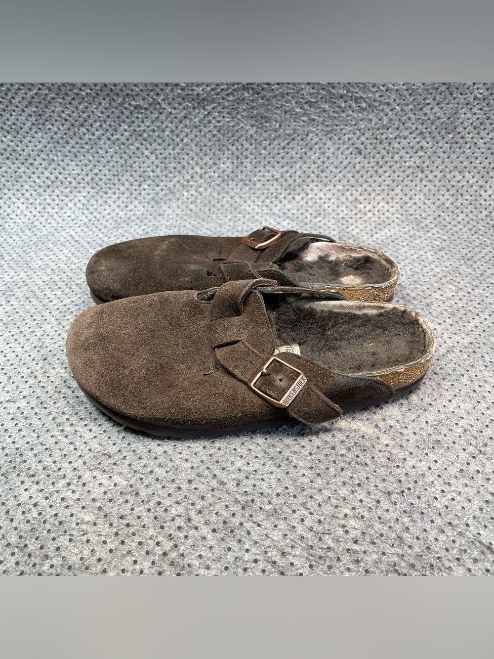 Birkenstock Boston Brown Wool Lined Clogs Size 6 Women’s